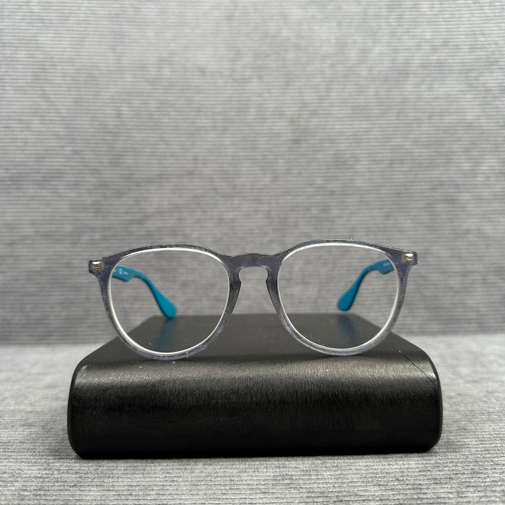 Ray-Ban RB 7046 5484 Erika Optics Blue Grey Teal Eyeglasses 51-18 140 Y2k
